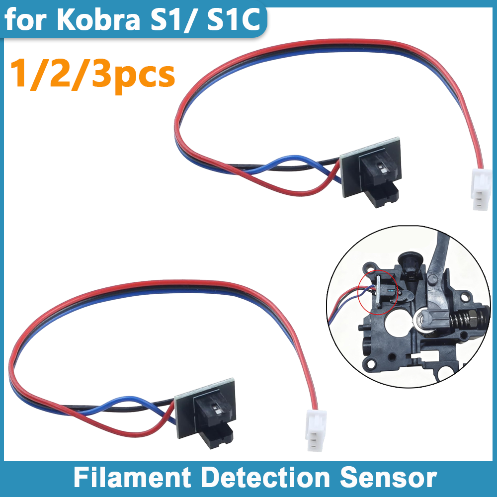 Filament Runout Sensor - เซ็นเซอร์ตรวจจับเส้นพลาสติกสำหรับเครื่องพิมพ์สามมิติ Kobra S1/S1C อะไหล่เปลี่ยนแทนเซ็นเซอร์เดิม สายเคเบิลแผงวงจร PCB