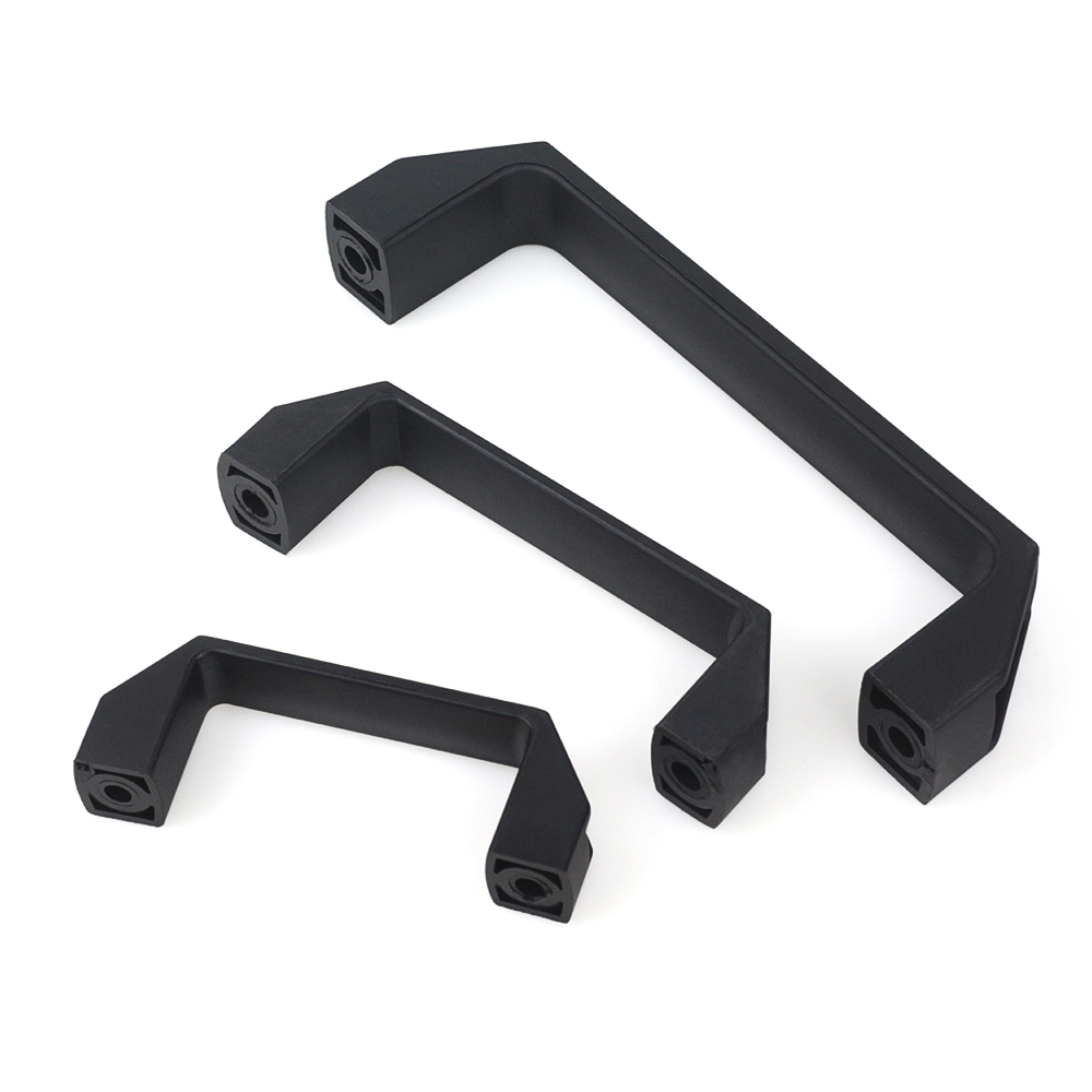 V Slot Aluminum Extrusion - มือจับประตูพลาสติกไนลอนสีดำแบบ V Slot จำนวน 4 ชิ้น/ชุด
