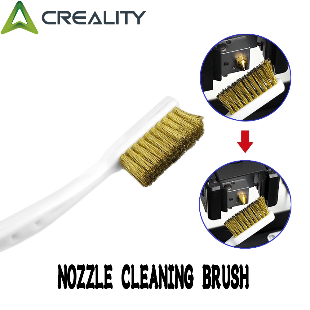 3D Printing Creality - 1/2/3Pcs ทองแดงลวดแปรงสีฟันหัวฉีดสําหรับ 3D เครื่องพิมพ์อุปกรณ์เสริม Ender 3