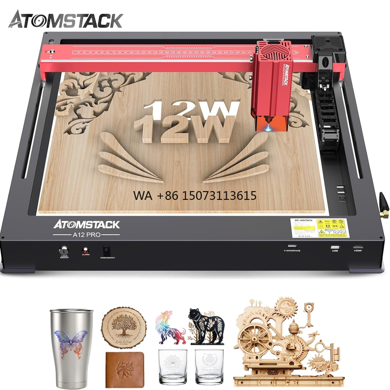 3D Printing Laser Cutting - เครื่องแกะสลักเลเซอร์ Atomstack A12 X12 Pro 50W