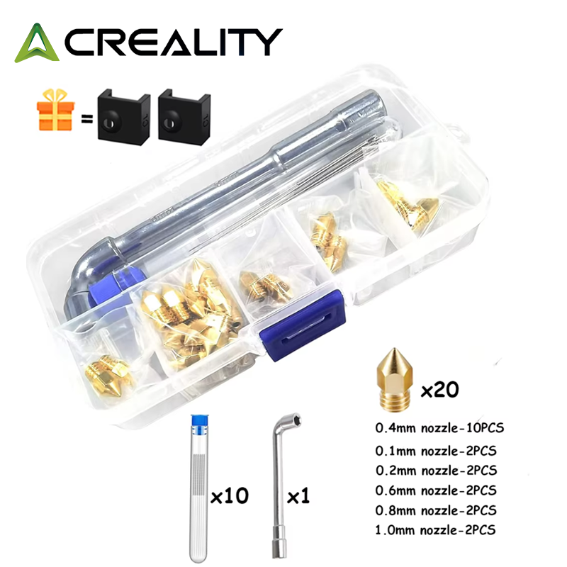 3D Printing Creality - หัวฉีดทองเหลือง CREALITY 20 ชิ้น รุ่น MK8