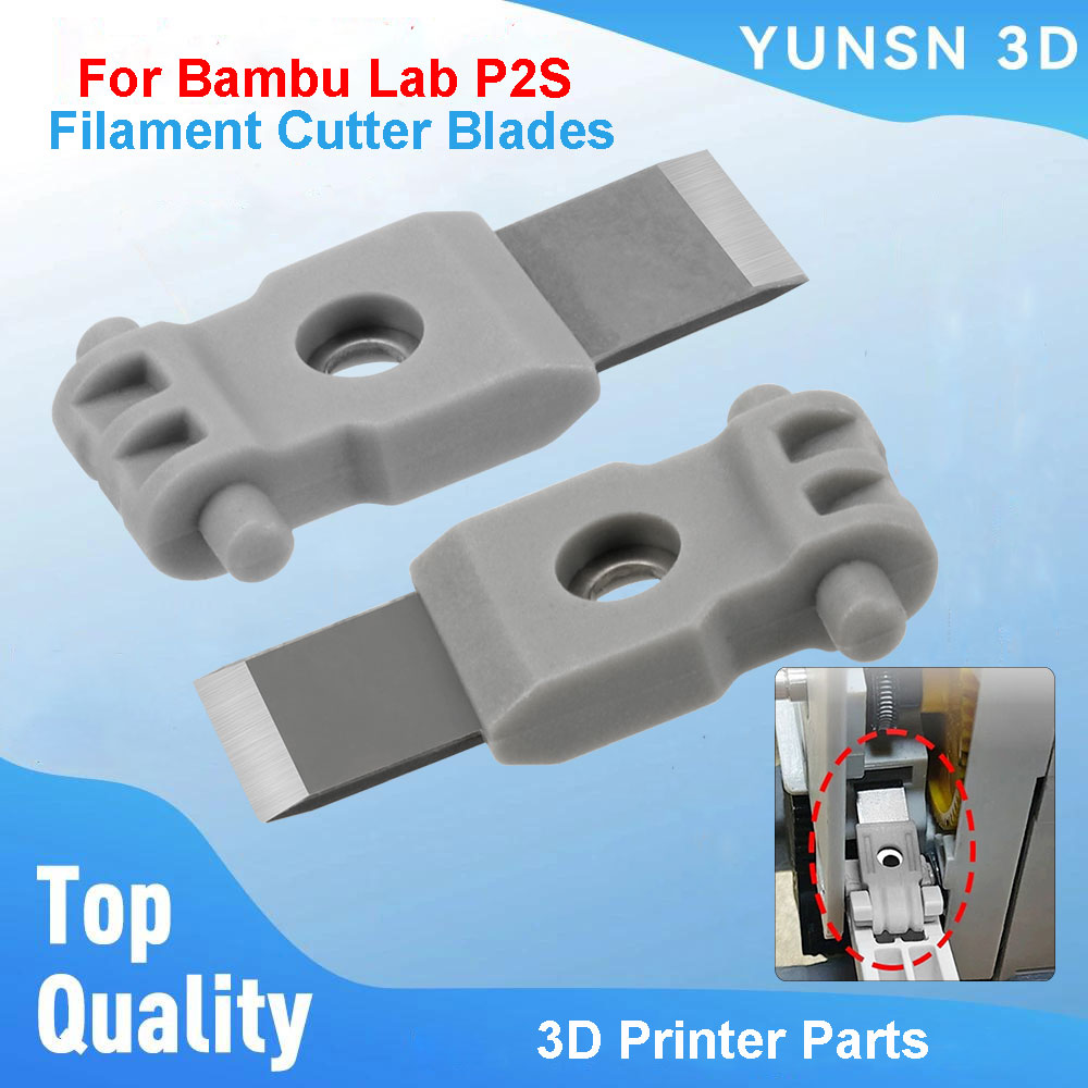 3D Printing Fff - ใบมีดตัดเส้นพลาสติกสำหรับเครื่องพิมพ์สามมิติ Bambu Lab P2S อะไหล่สำหรับเครื่องพิมพ์ Bambulab
