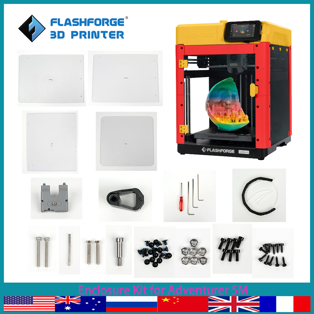 3D Printer Enclosure Frame - ชุดแผงตู้ FLASHFORGE สําหรับชุดชิ้นส่วนเครื่องพิมพ์ 3d Adventurer 5M