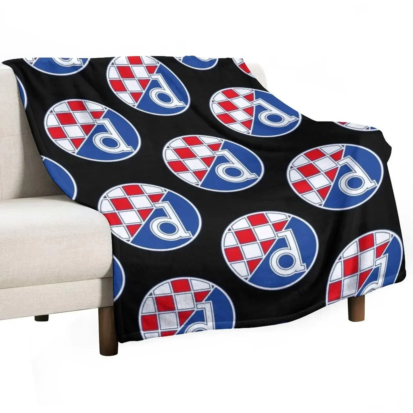 3D Printing Zagreb - ผ้าห่ม Dinamo Zagreb ผ้าห่มและผ้าคลุมไหล่แบรนด์หรู Shaggy ผลิตจากผ้าฟลานเนล