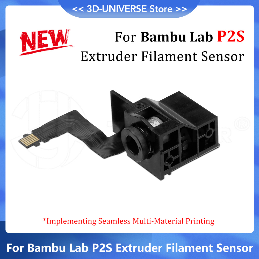 Filament Runout Sensor - ชุดเซ็นเซอร์ตรวจจับเส้นพลาสติกสำหรับเครื่องพิมพ์สามมิติ Bambu Lab P2S พร้อมสวิตช์ฮอลล์ ตรวจจับการขาดของเส้นพลาสติกและสัญญาณขาด