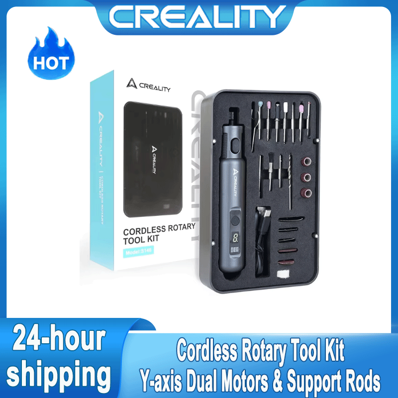 3D Printing Creality - เครื่องมือโรตารี่ไร้สาย Creality สำหรับงานตกแต่งงานพิมพ์ 3 มิติ ชุดเครื่องมือโรตารี่