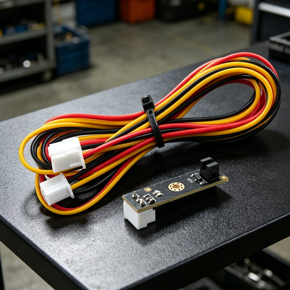 Filament Runout Sensor - เซ็นเซอร์วัดการสิ้นสุดเส้นใยอินฟราเรดพร้อมไฟแสดงสถานะ LED และสายเคเบิลยาว 1 เมตร สำหรับชิ้นส่วนเครื่องพิมพ์