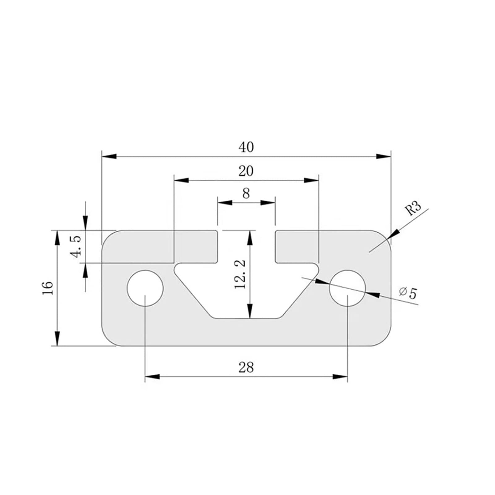 1PC 1640 โครงอะลูมิเนียมมาตรฐา - V Slot Aluminum Extrusion บทวิจารณ์และราคา