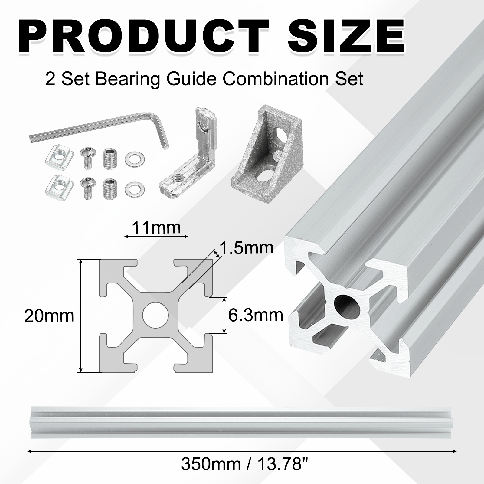 2 ชุด 100-400 มม. V Slot 2020  - V Slot Aluminum Extrusion บทวิจารณ์และราคา