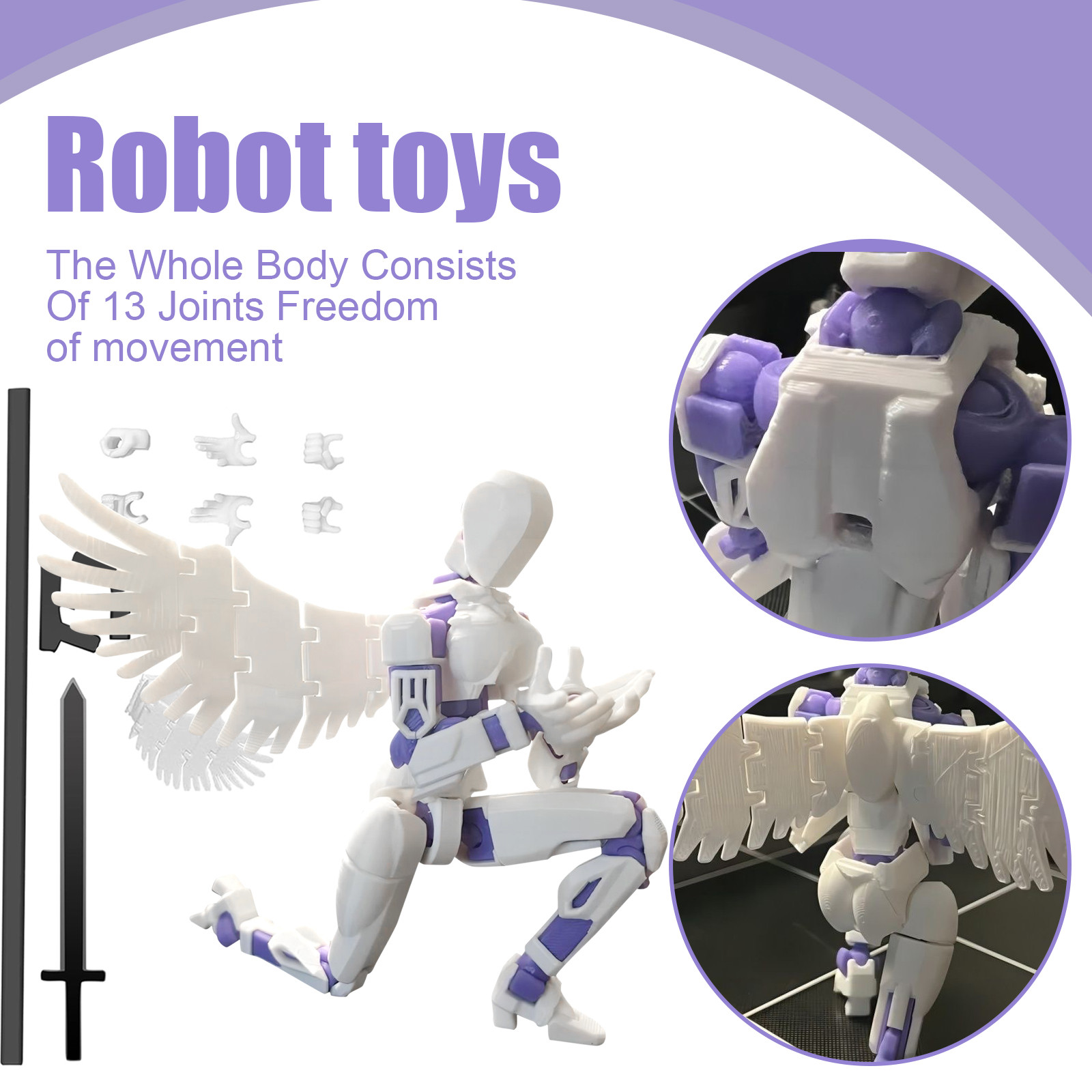 Multi-jointed Movable Robot 3. - 3D Printing For Dummies บทวิจารณ์และราคา
