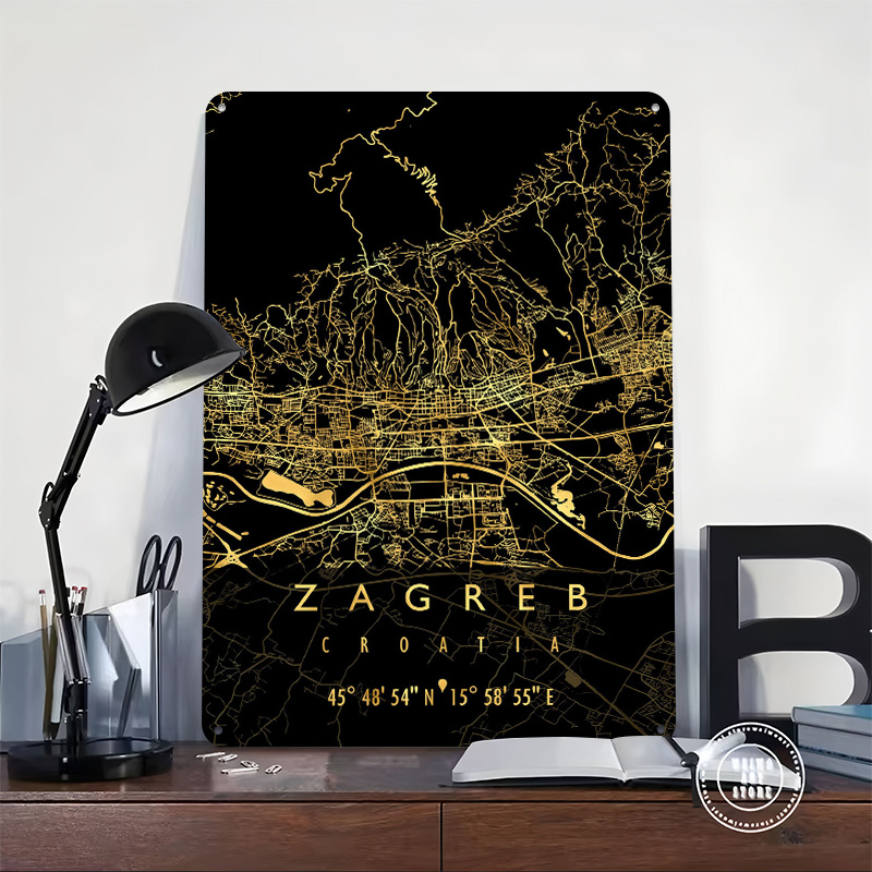 โปสเตอร์พิมพ์ลาย 3 มิติ แผนที่ - 3D Printing Zagreb บทวิจารณ์และราคา