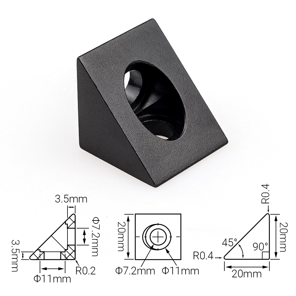 ข้อต่อมุมวีสล็อต 4 ชิ้น/ชุด ตั - V Slot Aluminum Extrusion บทวิจารณ์และราคา