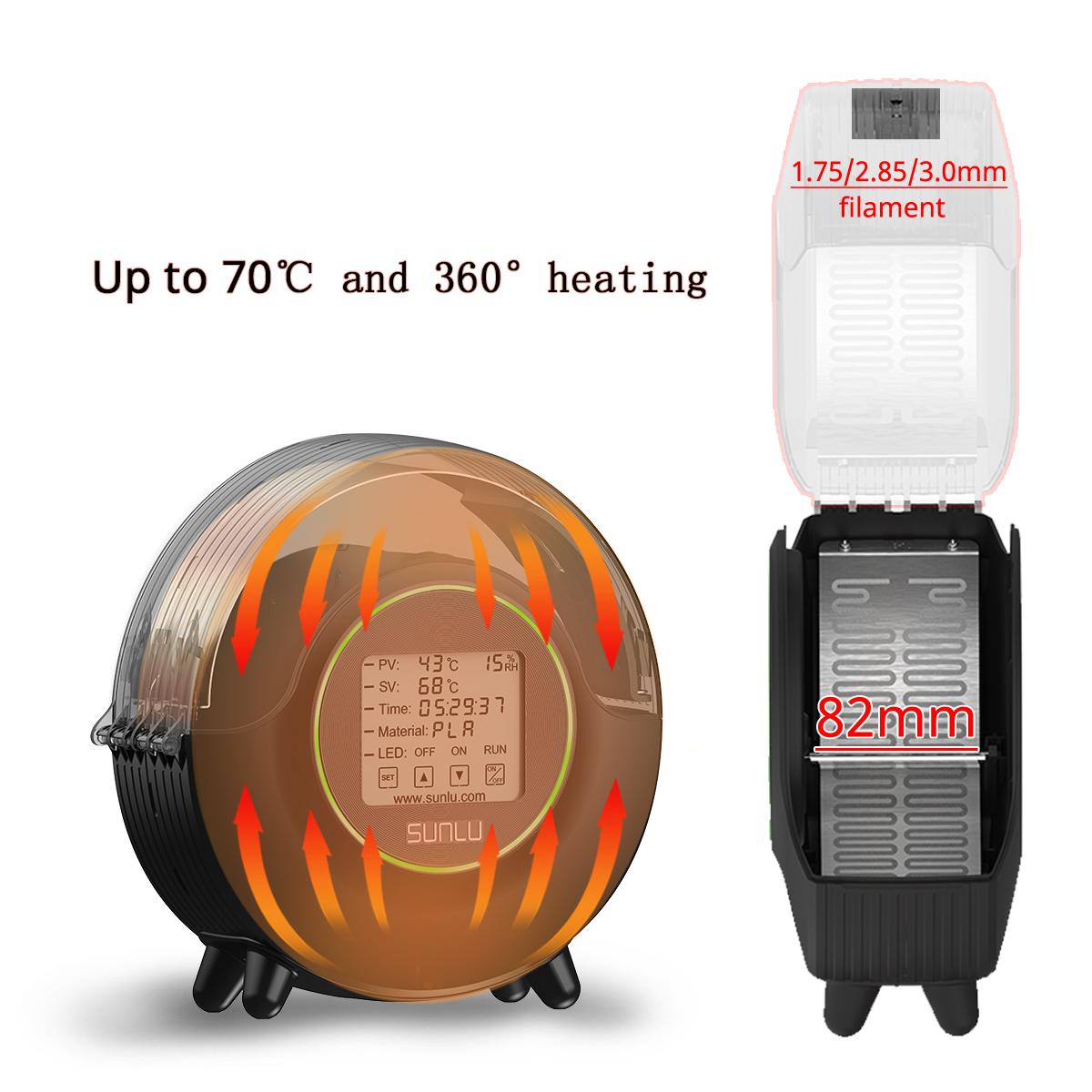 SUNLU S2 3D Filamentเครื่องเป่ - 3D Printing Aluminium บทวิจารณ์และราคา