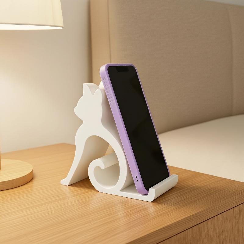 ขาตั้งโทรศัพท์ลายแมวน่ารักแบบ  - 3D Printing Designing บทวิจารณ์และราคา
