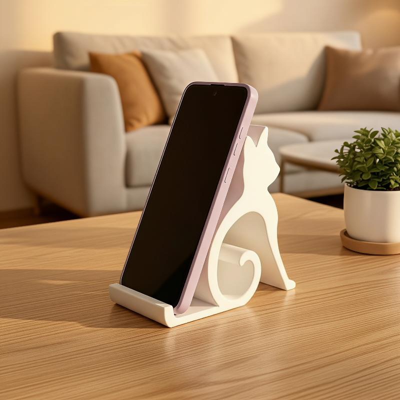 ขาตั้งโทรศัพท์ลายแมวน่ารักแบบ  - 3D Printing Designing บทวิจารณ์และราคา