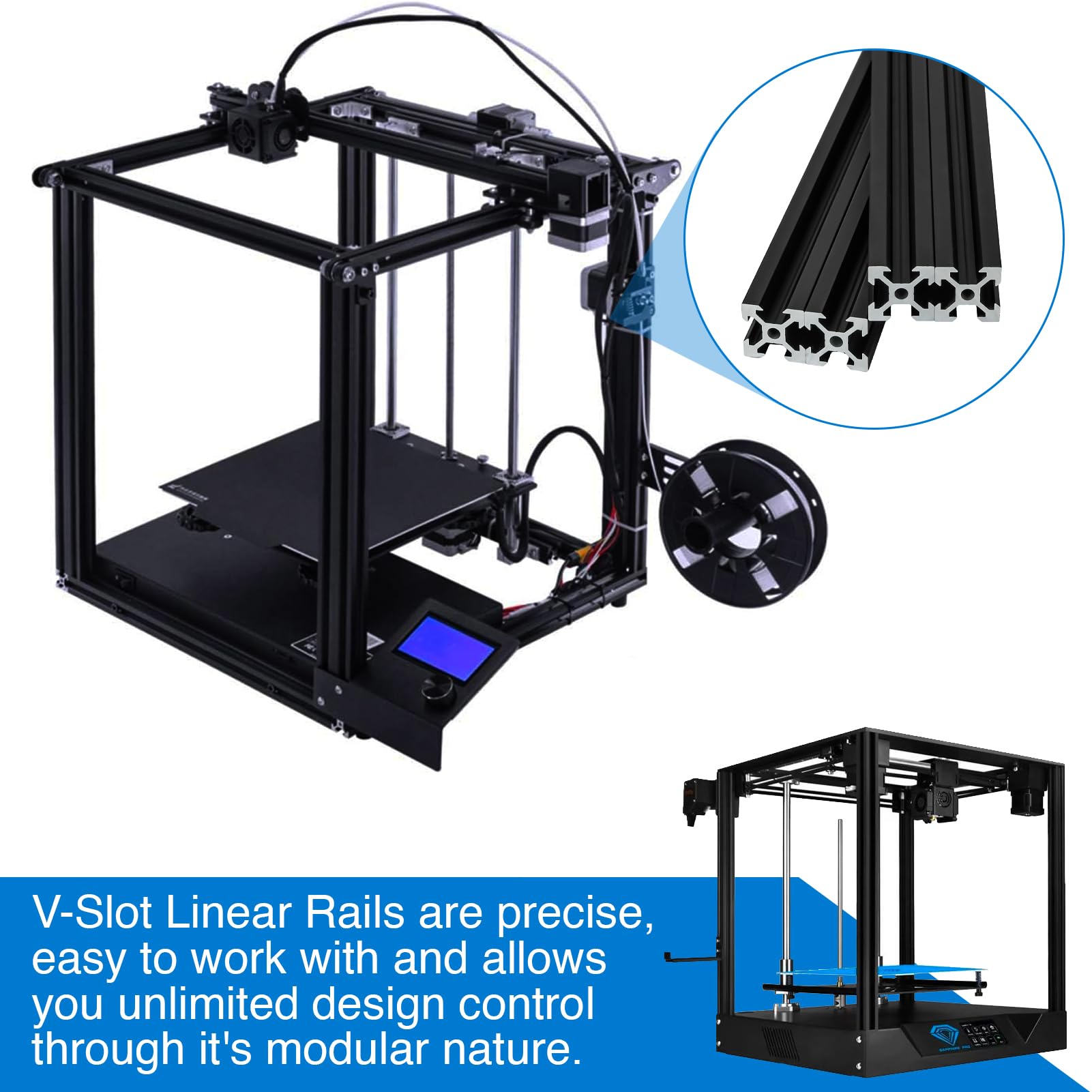 2ชิ้น2020 V-สล็อตอะลูมิเนียมโป - V Slot Aluminum Extrusion บทวิจารณ์และราคา