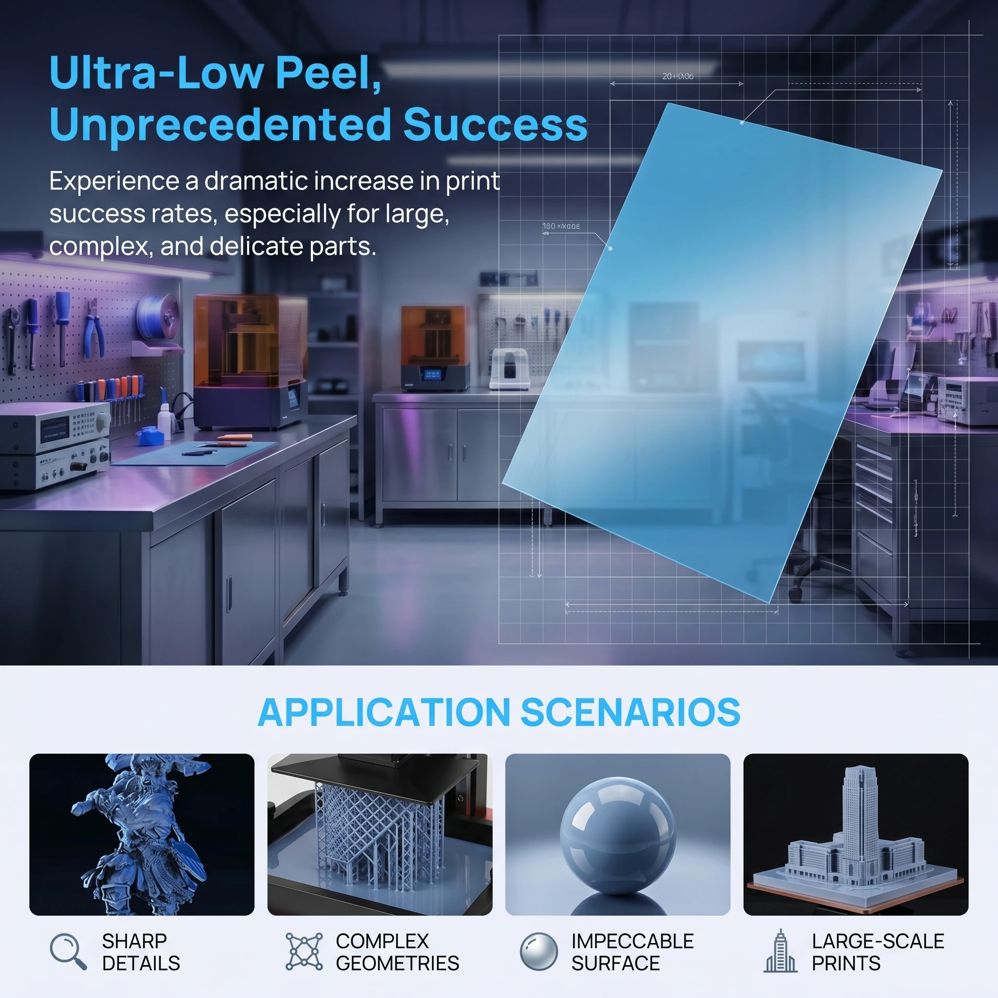 ฟิล์มปลดเร็ว ACF ความเร็วสูง ส - 3D Printing House Machine บทวิจารณ์และราคา