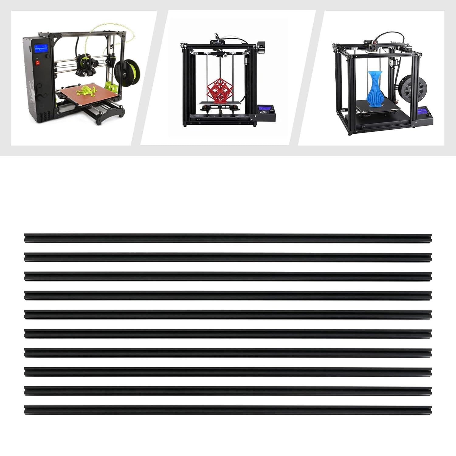 รางอลูมิเนียมแบบ T-Slot สีดำ ข - 3D Printer Enclosure Frame บทวิจารณ์และราคา