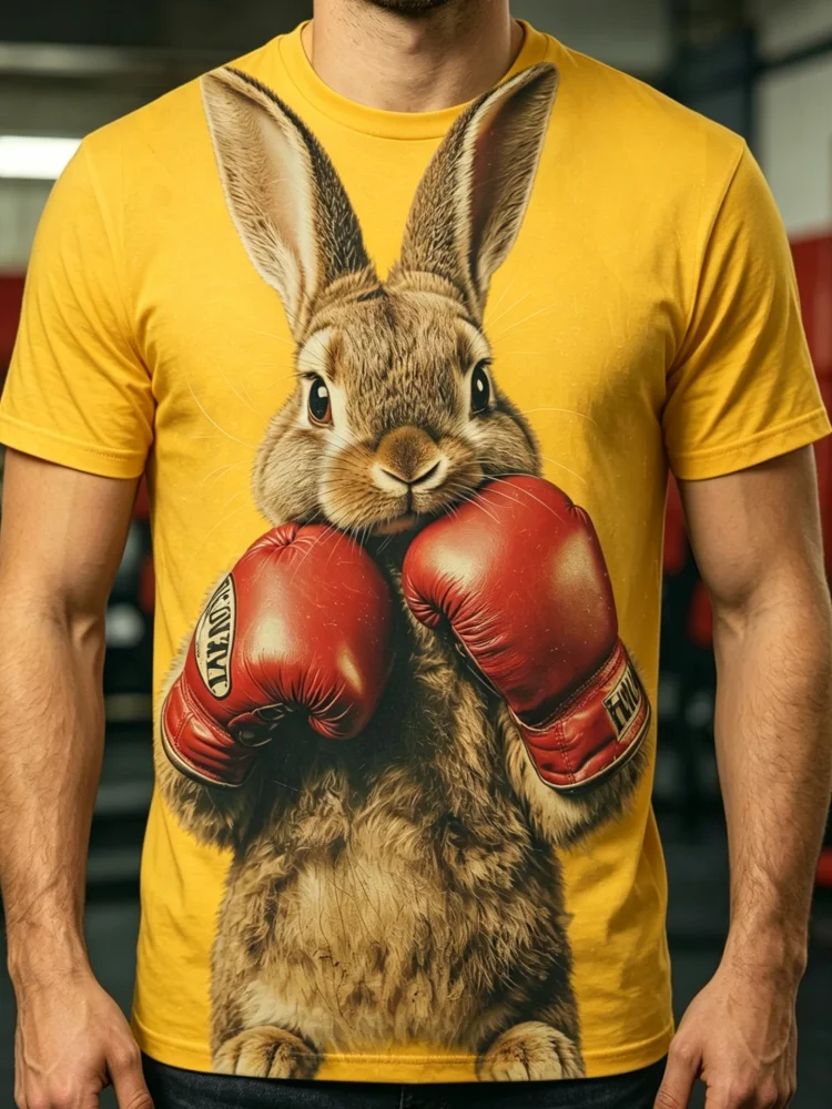 เสื้อยืดผู้ชายลายกระต่าย 3 มิต - 3D Printing Rabbit บทวิจารณ์และราคา
